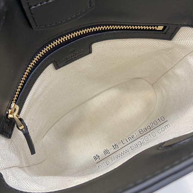 Gucci專櫃古馳2025春夏系列最新款檔案桶包手提單肩斜挎女包 jh2614型號：833665